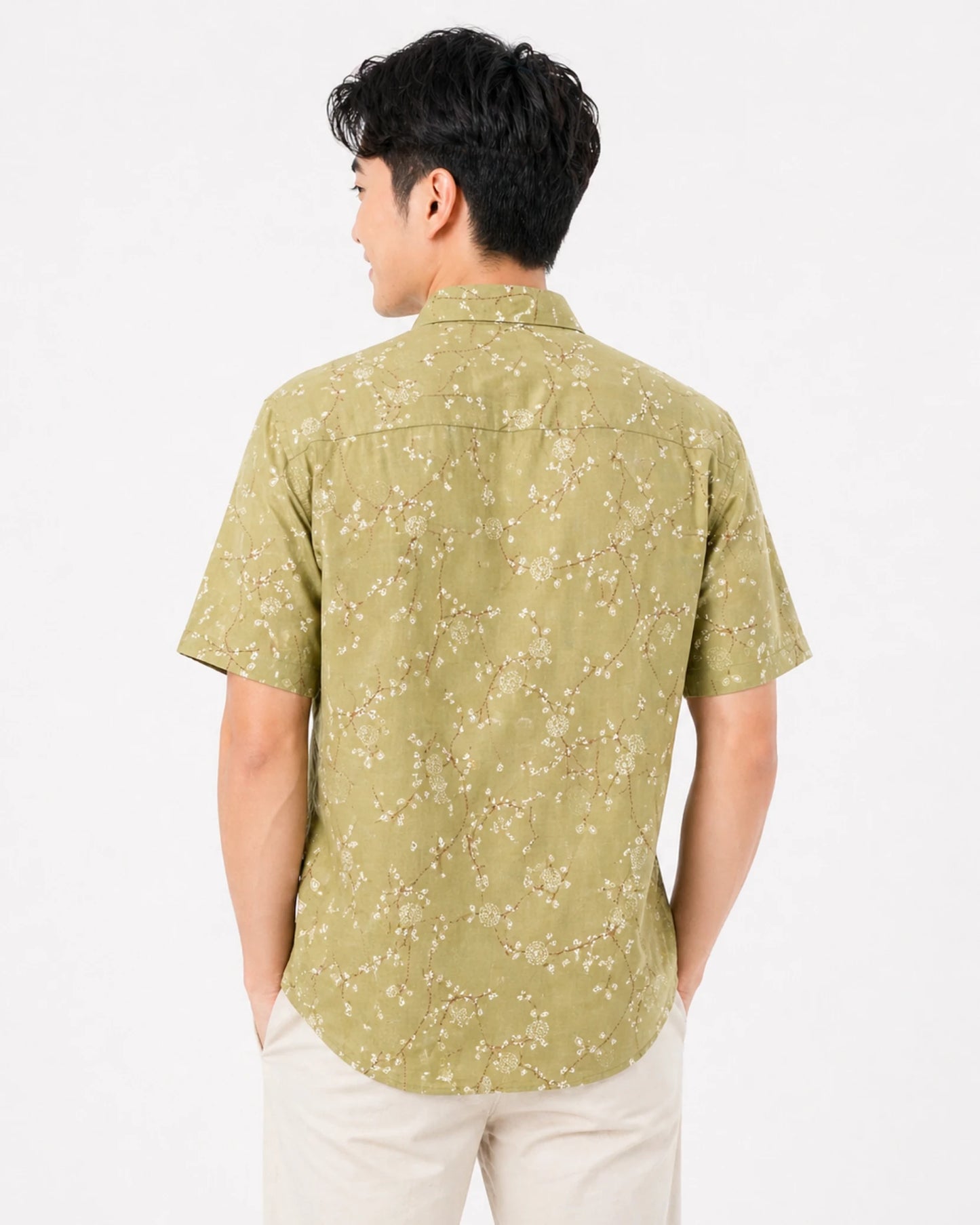 Sage Vine Printed Shirt