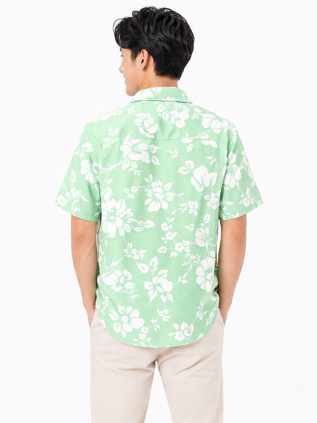 Mint Bloom Printed Shirt
