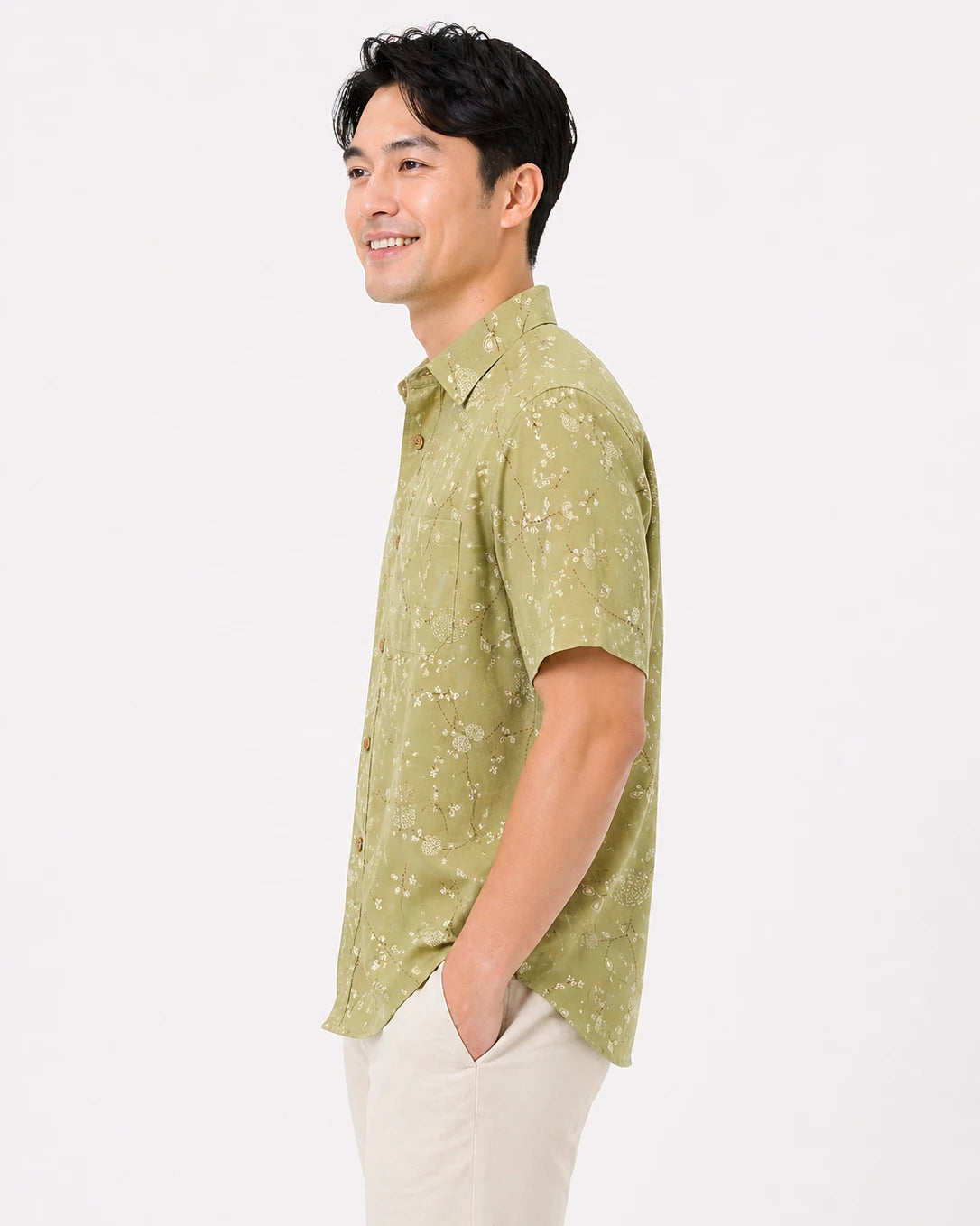 Sage Vine Printed Shirt
