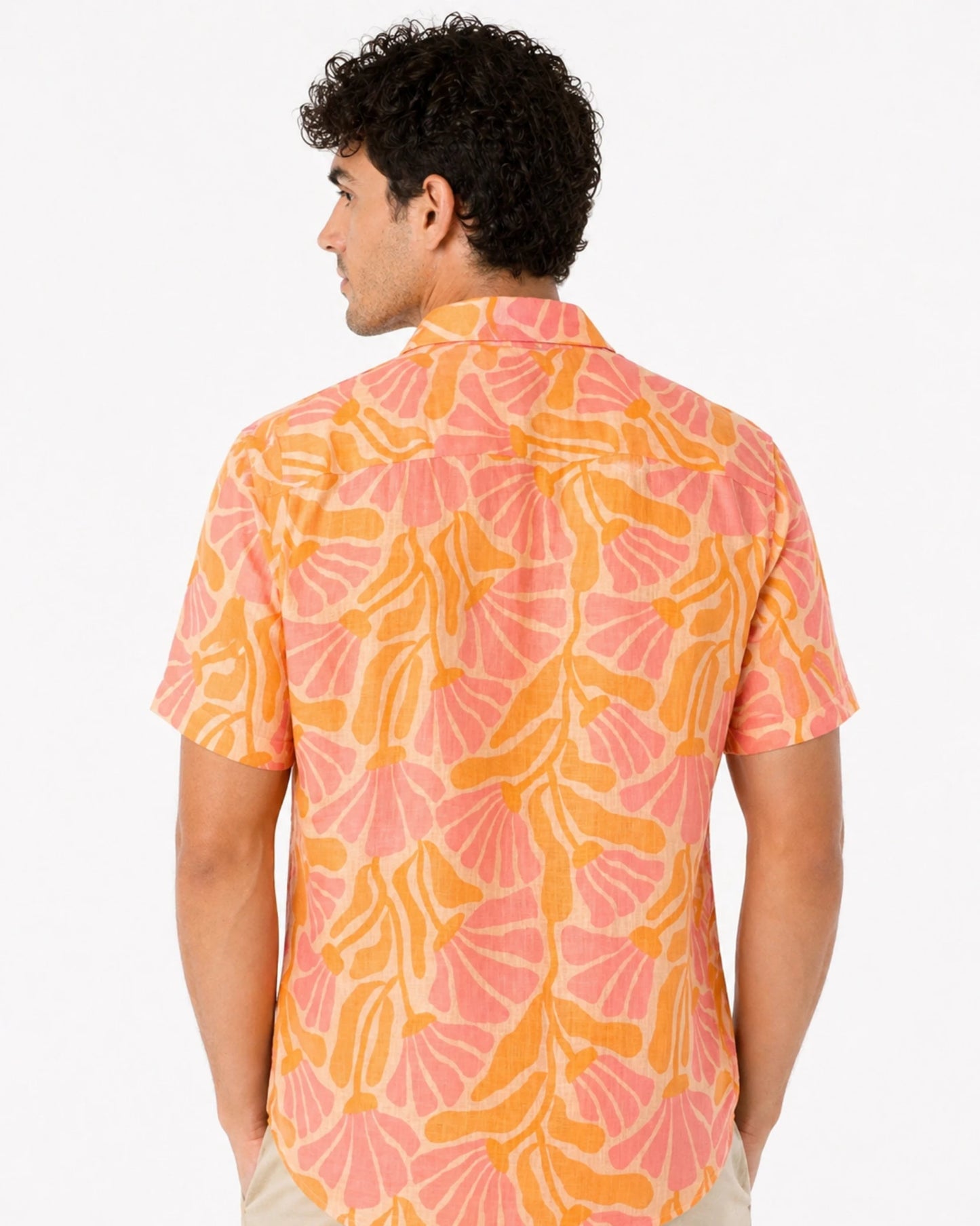 Coral Bloom Printed Shirt