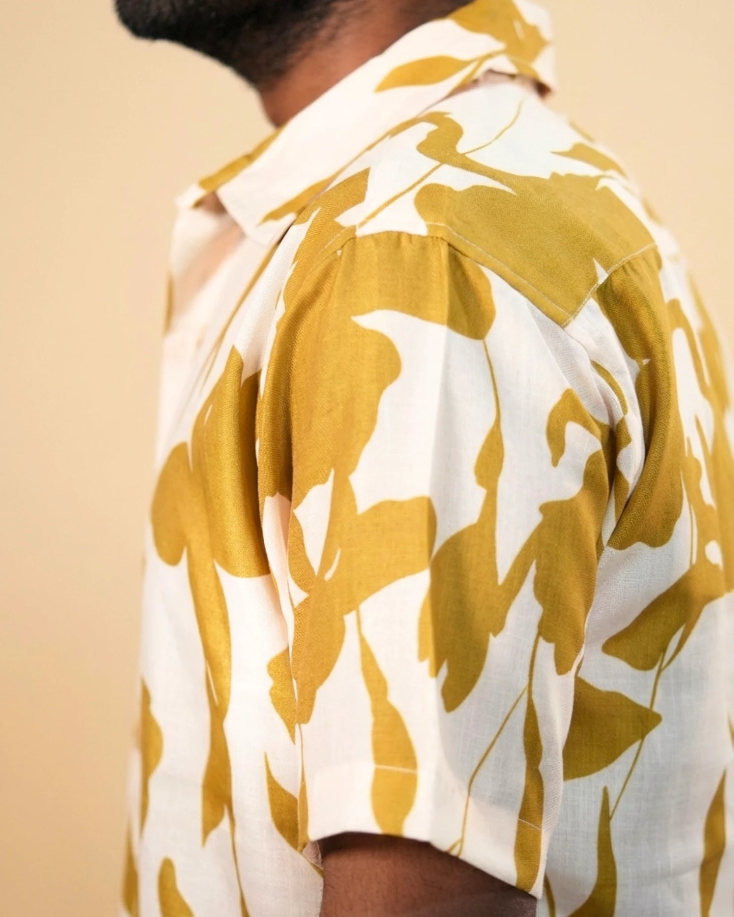 White Down Drift Printed Shirt