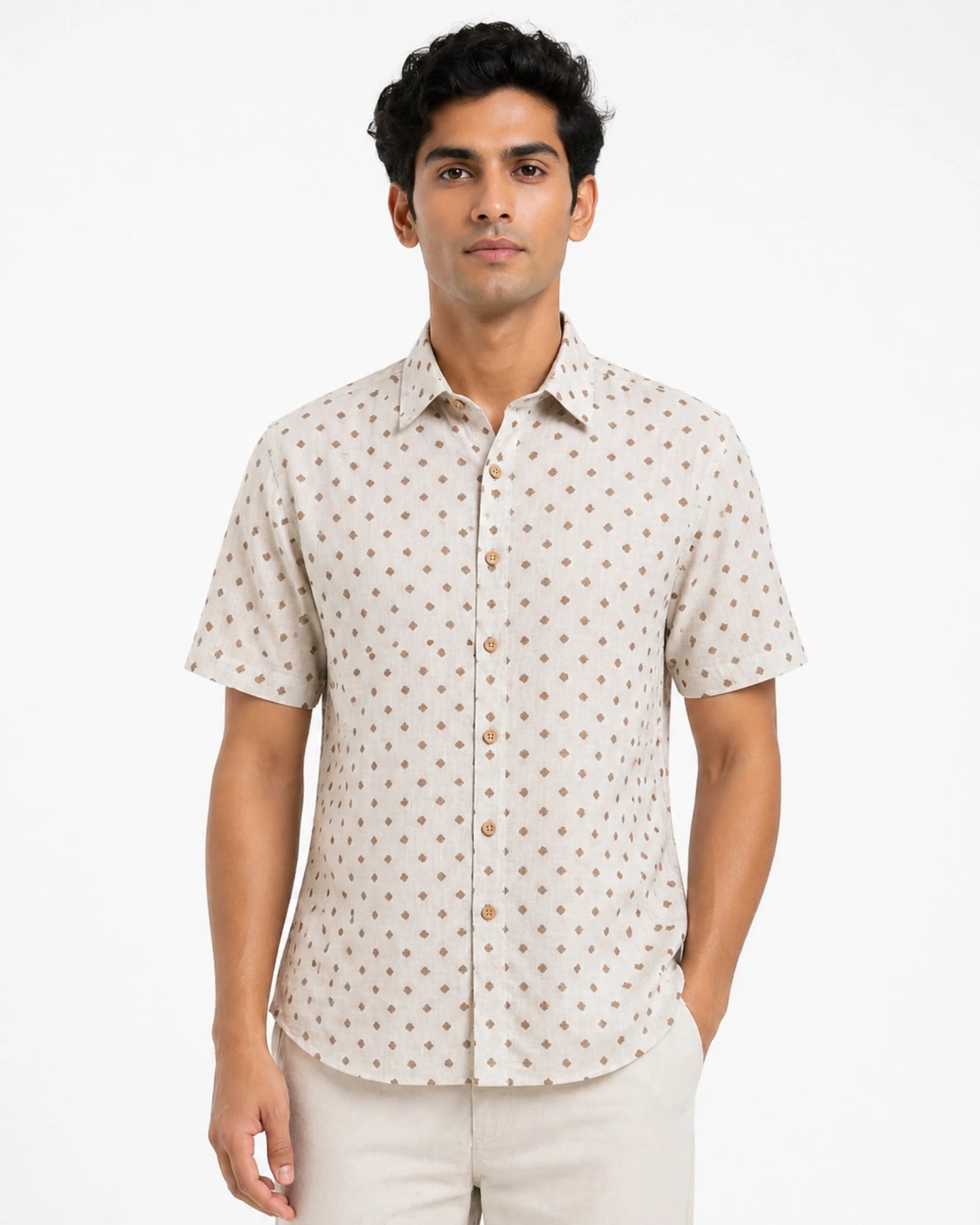Misty Smoke Card Stock Printed Shirt