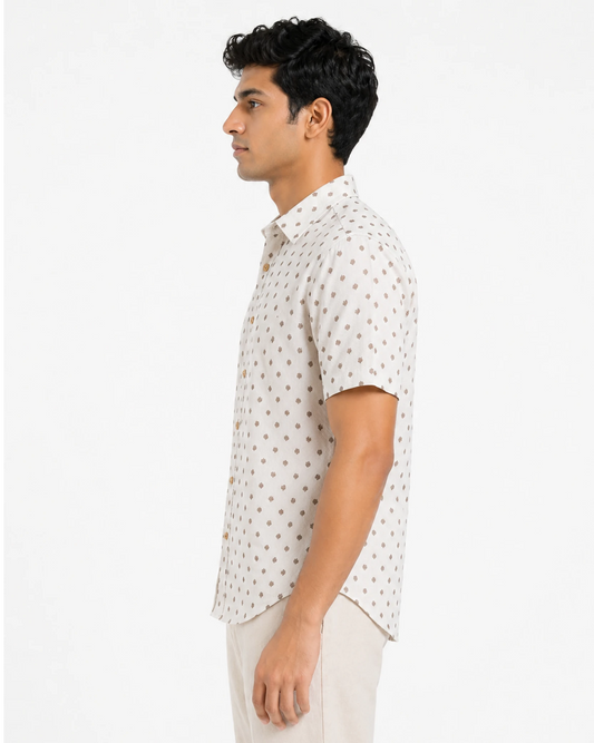 Misty Smoke Card Stock Printed Shirt